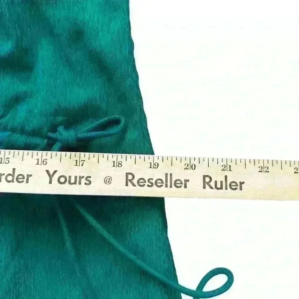 Athleta Summer Dress Womens Green Maxi Echo Drawstring Pocket Sleeveless NWOT SM - Picture 6 of 10